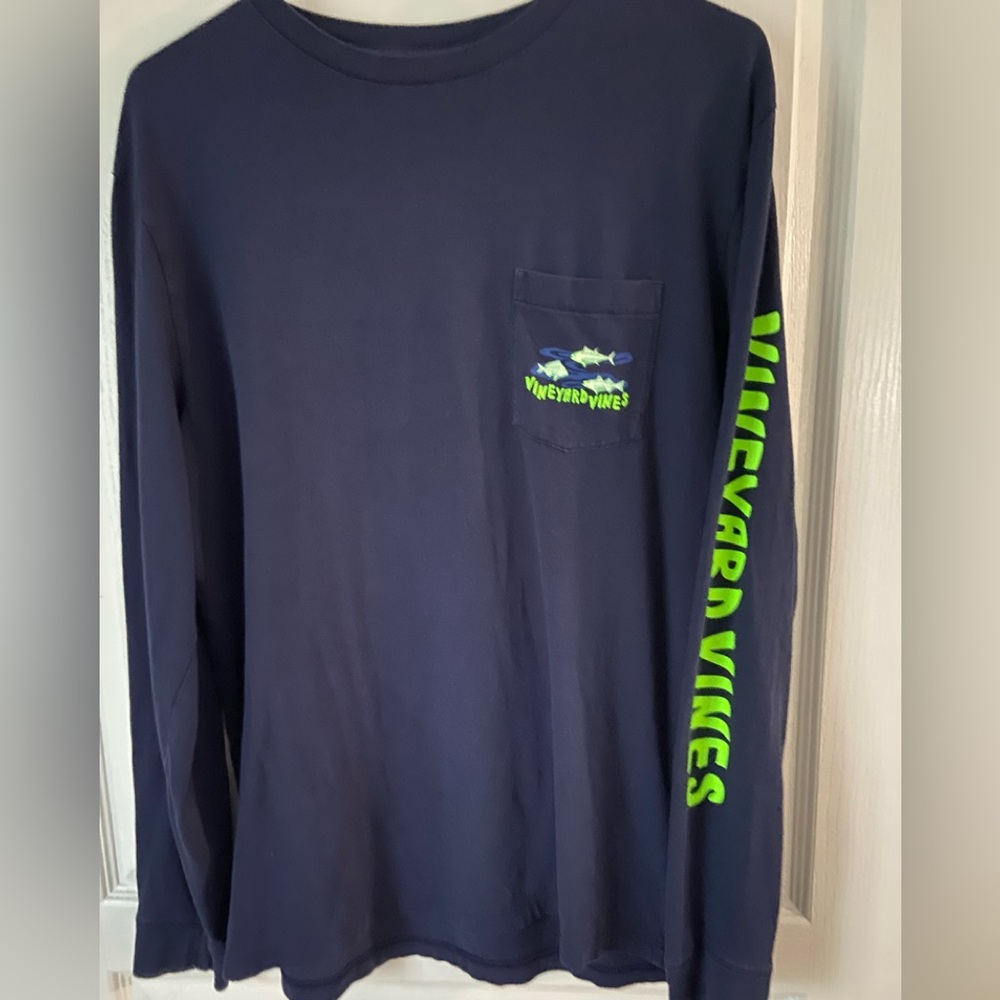 Vineyard Vines Navy Long Sleeve Shirt